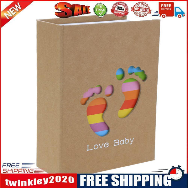 6 inch 100 Pages Interleaf Type Photo Album Picture Storage Frame(Footprint
