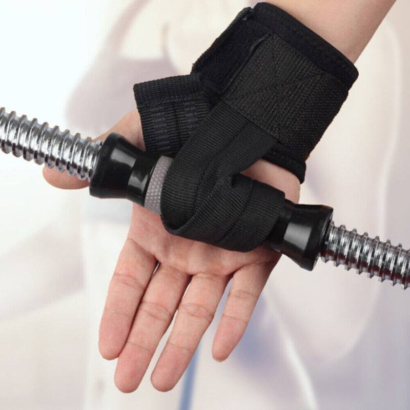 2pcs Anti-slip Hand Wrap with SBR Foam Pad Wrist Strap Support for Powerlif