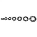 260Pcs/Box Star Nut Metal Starlock Push-on Locking Washer Fastener Kit M3-M12