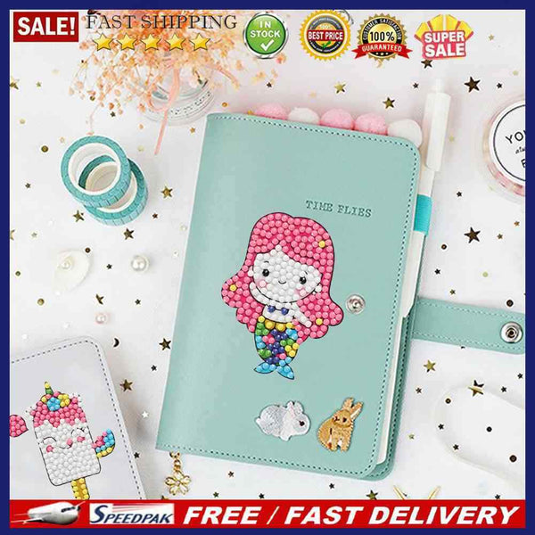 6pcs 5D Diamond Painting Stickers Kit DIY Cartoon Cup Phone Decor Kids (ST017