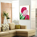 Red Flowers Rhinestone Picture Full Round Drill Diamond Painting Home Decor