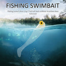 Fishing Lures 5.5cm T Tail Soft Bait Wobbler Bass Swimbait (Luminous 10pcs)