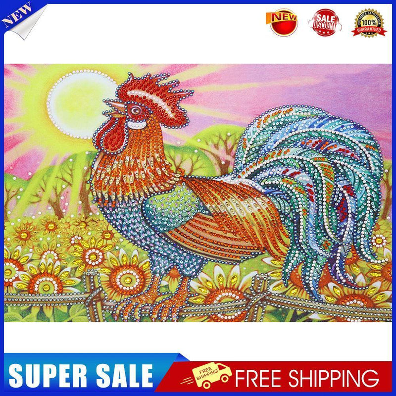 5D DIY Special Shaped Diamond Painting Chicken Cross Stitch Kits (D1079)