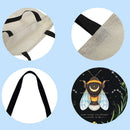 Bee Printed Shoulder Shopping Bag Casual Large Tote Handbag (40*40cm) E