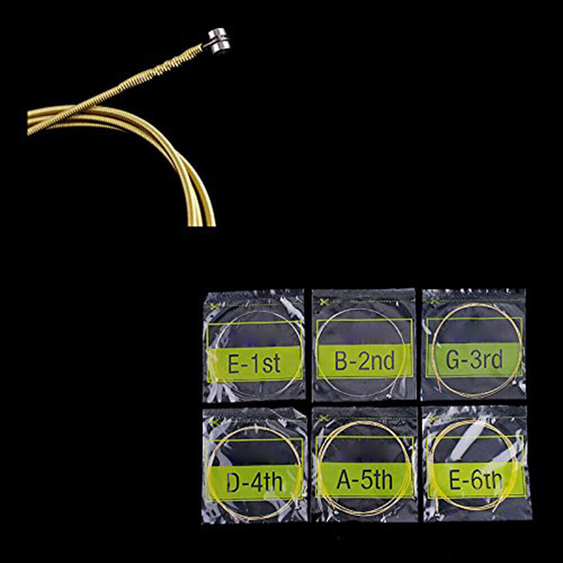 1 Set Acoustic Guitar Strings String Set Steel Core Super Light Newly
