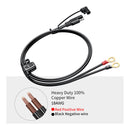 12-24V 18AWG SAE 2 Pin Quick Disconnect To O Ring Terminal Harness Connecter