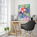 5D DIY Diamond Painting Full Round Drill Lotus Pond Mosaic Landscape Crafts