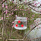Bird Feeder Hanging Mason Jar Hummingbird Feeder for Patio Garden (Clear)