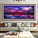 Full Round Drill Diamond Painting Scenery Art Rhinestone Drawing Picture De