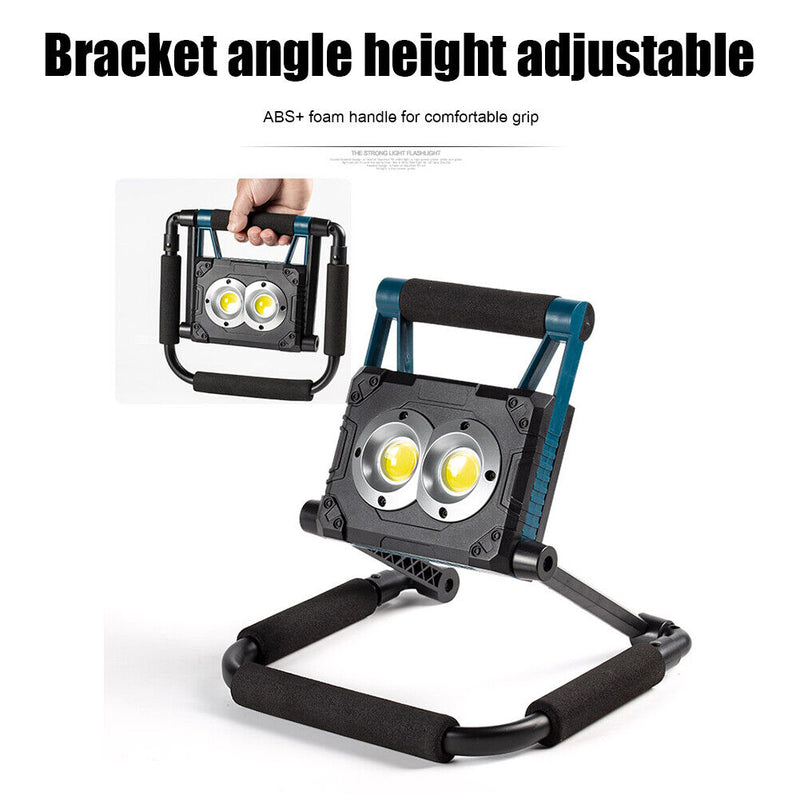 #A USB Solar LED Work Floodlights Waterproof for Camping Lighting with Bracket