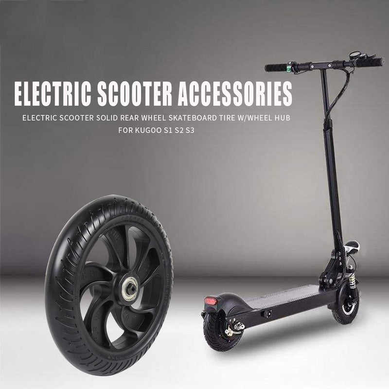 Electric Scooter Solid Rear Wheel Back Tire w/Wheel Hub for Kugoo S1 S2 S3 Newly