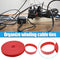 1m Durable Self Adhesive Cable Fastener Tape Wire Strap (Red 100x1cm)