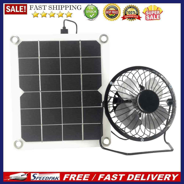 10W 5V Solar Exhaust Fan Air Extractor Mini Solar Panel Powered Ventilator Fan