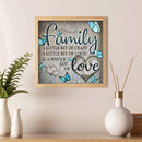 Full Embroidery Stamped Family Letters DIY Cross Stitch Kit 11CT Needlework Sets