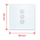 Control European Switch Roller Shutter Electric Motorized Smart Curtain Switch