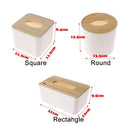 Decoration Wood Storage Case Cover Holder Wooden Tissue Box Napkin Paper Boxes