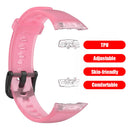 Watch Strap for HUAWEI HONOR Band 6 TPU Wristband Replacement Belt (Pink)