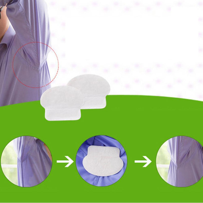 200pcs Disposable Armpit Sweat Absorbing Pads Deodorants Stickers Newly