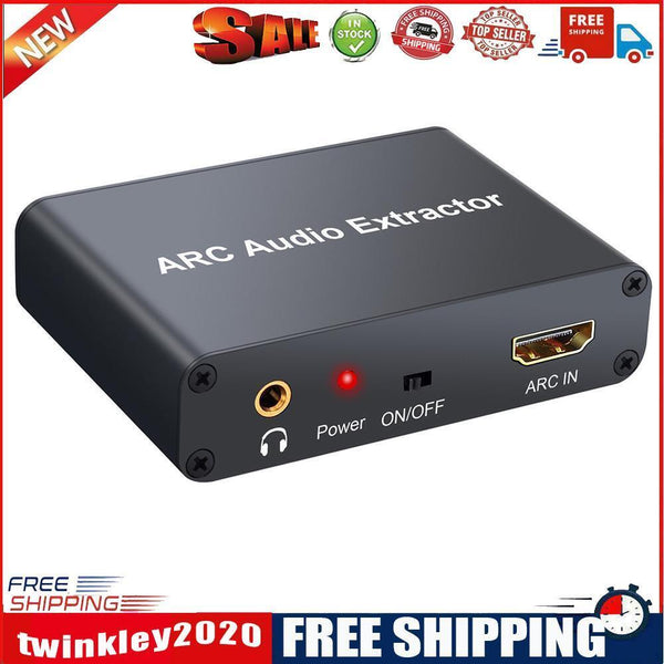 192KHz ARC Audio Adapter HDMI-compatible Digital Audio Extractor to Analog