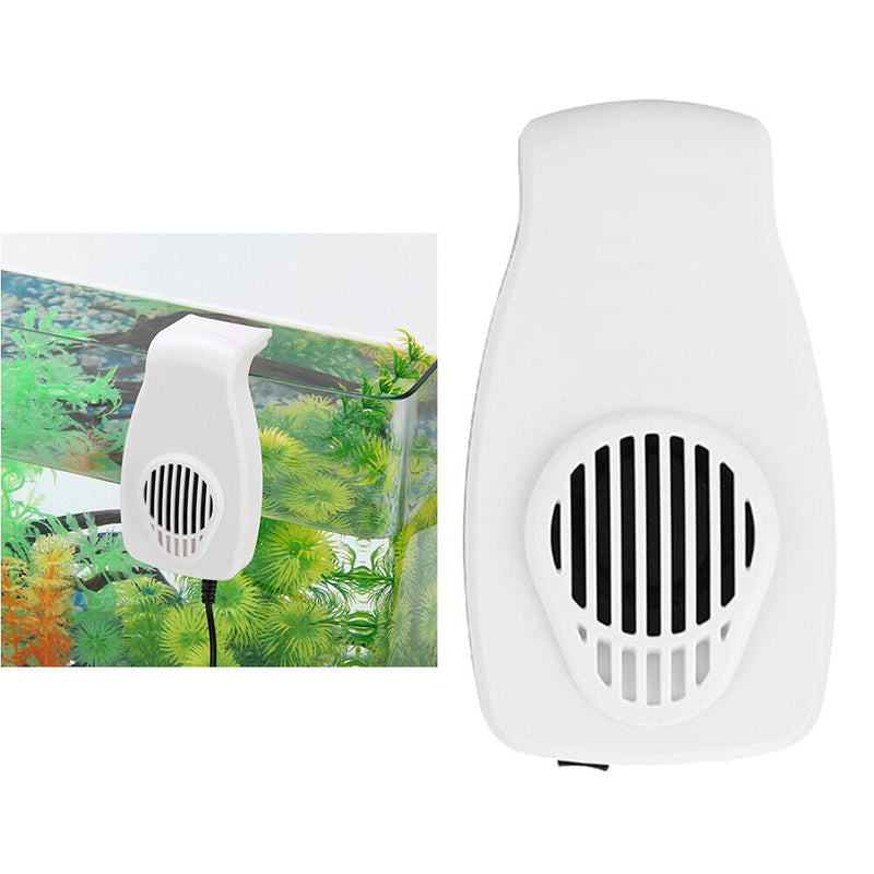 Aquarium Cooler Fan Hang Coral Reef Water Plant Cooling Fan (RS 331W White)
