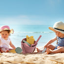 Summer Beach Toys Animals Shape for Kids Silicone Sandbox Set (Dark Red) Newly