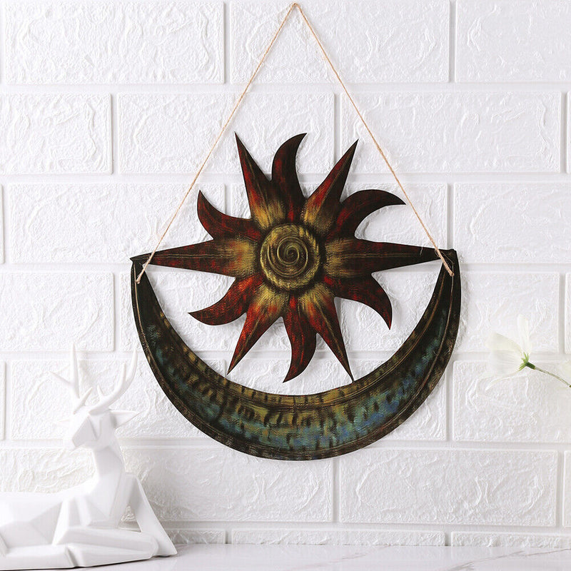 Celestial Sun Star Metal Wall Art Craft Waterproof Durable Home Hanging Dec