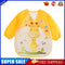 Cartoon Waterproof Unisex Baby Feeding Long Sleeve Art Apron Animal Bibs(F)