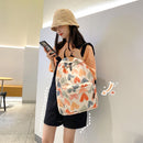 Fashion Women Cartoon Graffiti Printing Rucksack Casual Girls Large Knapsacks