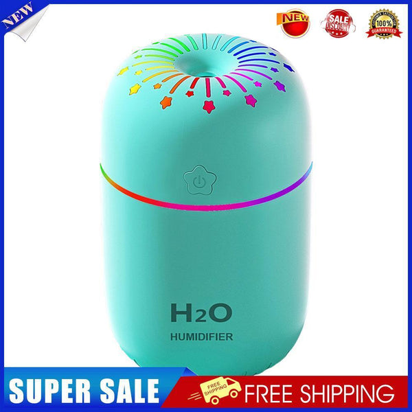 USB Night Light Air Humidifier Home Car Desktop Aroma Oil Diffuser (Green)