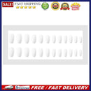 24pcs Glue On Fully Paste Artificial Nail Tips Solid Matte Frosted Manicure Tips