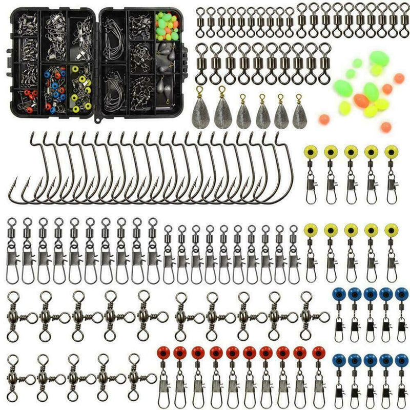 160pcs/box Fishing Accessories Kit Including Jig Hooks Tool Hot Sinker L8B1