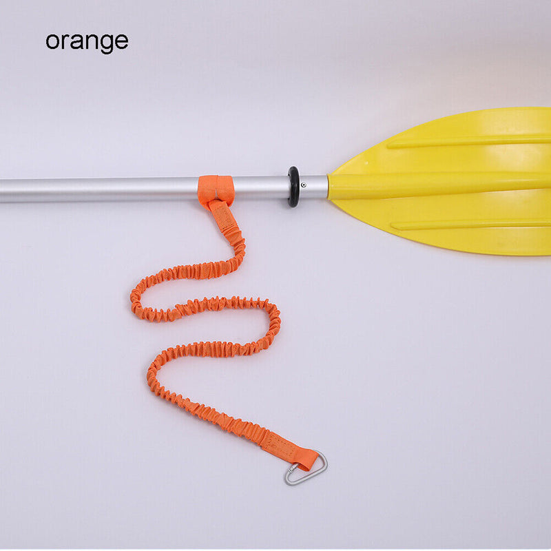 Elastic Kayak Paddle Leash Adjustable with Hook Fishing Rod Pole Coiled Lan