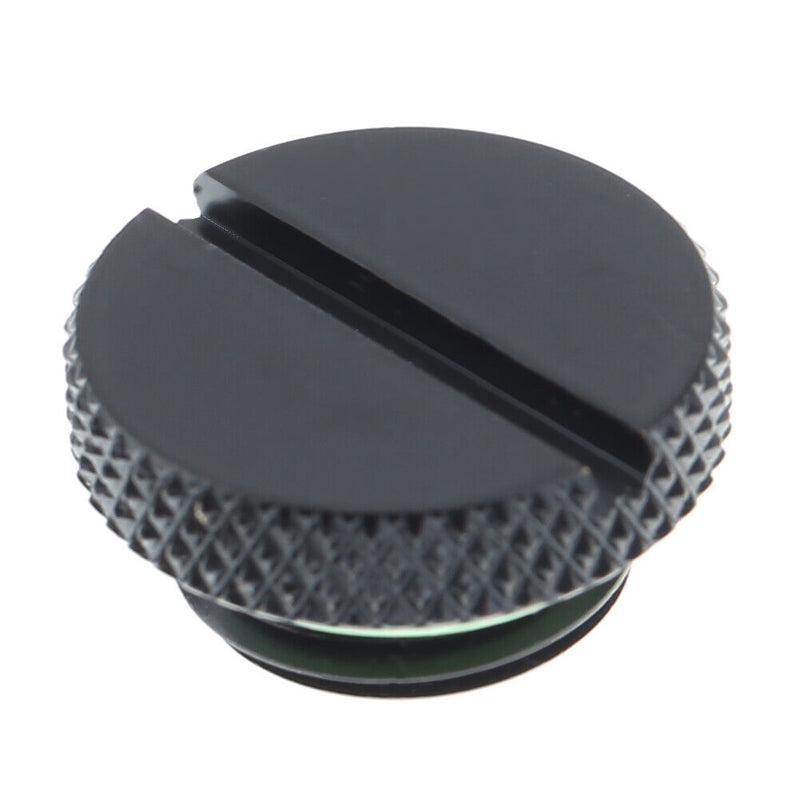 Black G1/4 Thread Low Profile Plug for PC Water Cooling Radiator Reservoir Newly