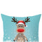 Christmas Elk Pillowcase Sofa Bed Home Living Room Linen Pillow Cover 45x45cm