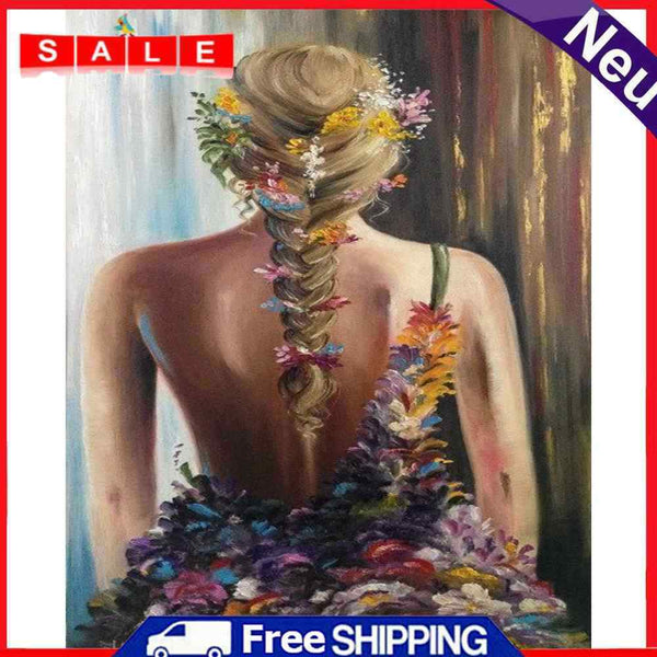 Woman Back Oil Paint By Numbers Kits Canvas Drawing DIY Coloring Picture Crafts