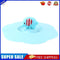 Claer Torx Silicone Cup Cover Leak Proof Cartoon Lid (Pink Blue Elephant)