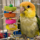 Parrot Bird Pet Hanging Swing Bird Corn Husk Chewing Bite Scratch Toys Newly
