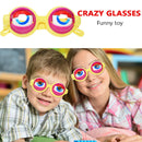 Novelty Kids Funny Prank Glasses Toys Plastic Crazy Eyes Christmas Birthday G