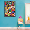 DIY Craft Nutcracker Oil Paint By Numbers Kits Canvas Picture Wall Art Cartoon