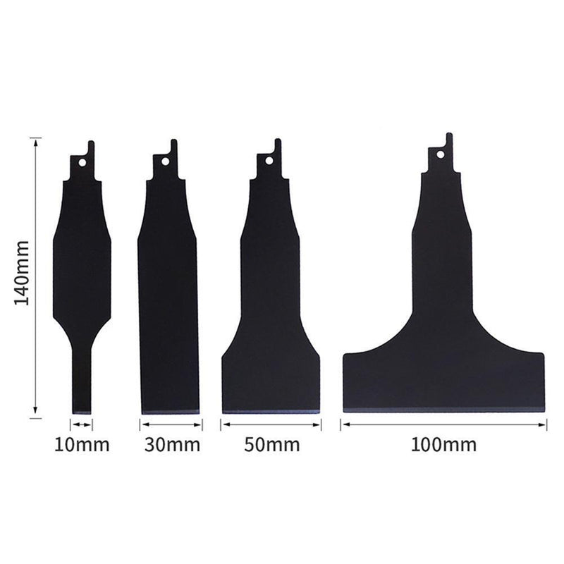 4pcs Reciprocating Saw Blade Saber Shovel Tile Mud Electric Cleaning Tools