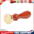 Retro Plant Pattern Sealing Wax Wooden Handle Wax Seal Stamps DIY Craft (F)