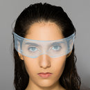 Luminous Glasses Glow Acrylic Goggles Support Fast Slow Flash Eyewear (A) Newly