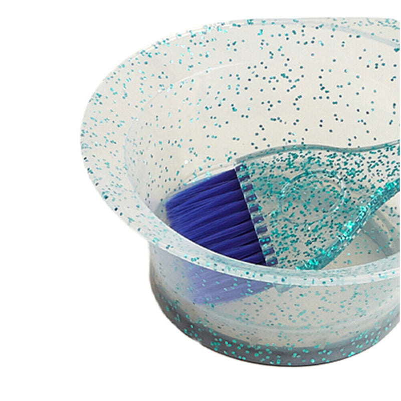 Professional Hair Dyeing Brush Bowl Hair Coloring Comb Mixing Bowls (Blue) Newly