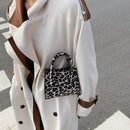 Female Chain Houndstooth Shoulder Bags Lady Luxury Woolen Cloth Crossbody Bags