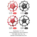 LEBYCLE 13T Bike Rear Derailleur Pulley Guide Bearing Jockey Wheel (Red)
