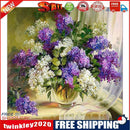 Flower 5D DIY Round Diamond Painting Embroidery Needlework Cross Stitch Set