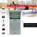 BC-R60 2-Band Portable Radio AM FM AA Battery Operated w/ Speaker Headphone Jack