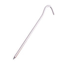 4pcs Tent Pegs with Hooks Garden Stakes Ground Nail for Awning Canopy (Silv