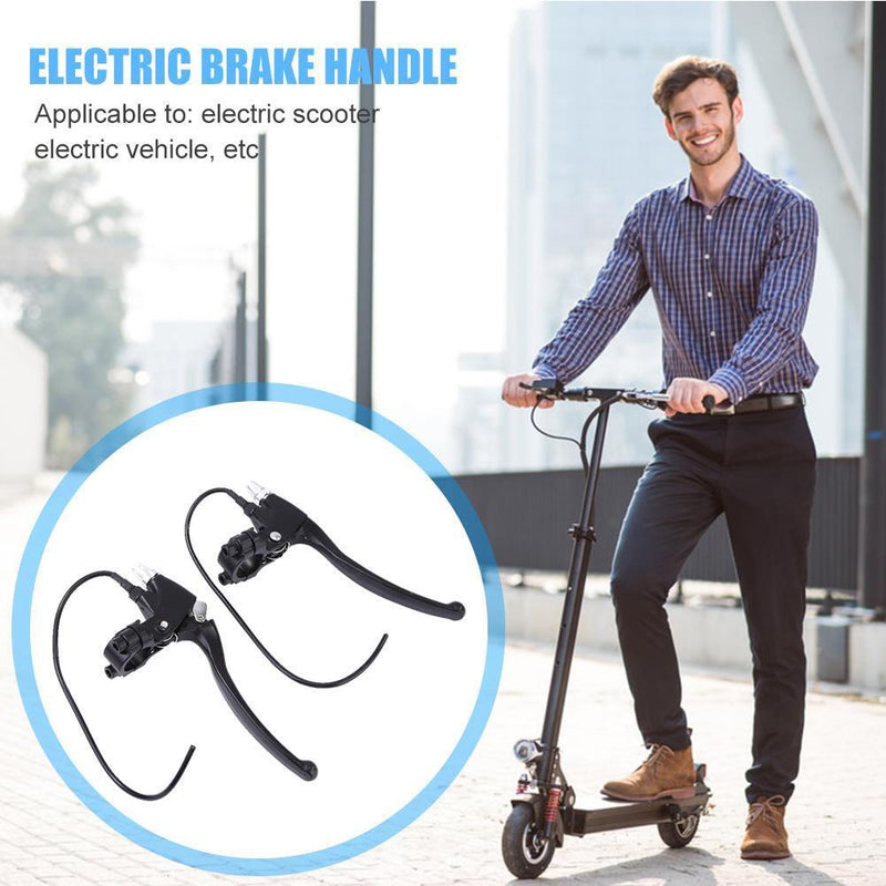 1 Pair Alloy Front Rear Electric Bike Scooter Brakes Handles Replacement Newly