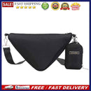 Triangle Shoulder Bags Nylon Crossbody Handbags with Small Clutch Purse Pendant